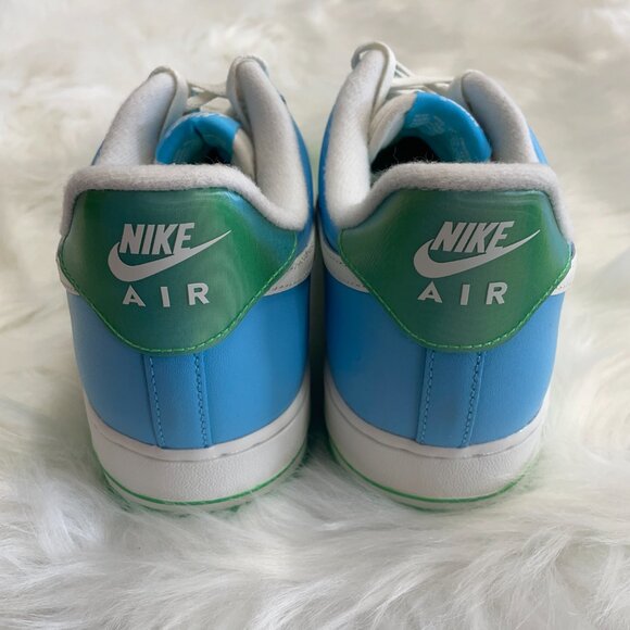 Nike Air Force 1 Low Blue Green Mens Leather Casual Shoes FZ4032-407 VNDS Sz 11 main image 5
